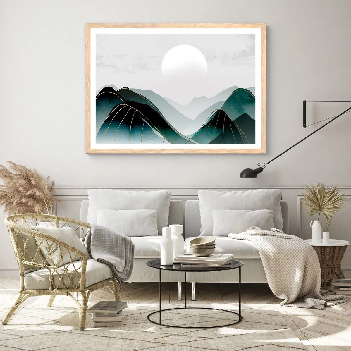 Affisch i ram av ljusek - I fullt majestät - 70x50 cm