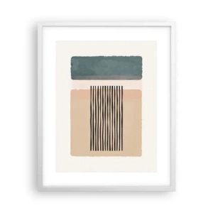 Affisch i vit ram - Allt väl - 40x50 cm