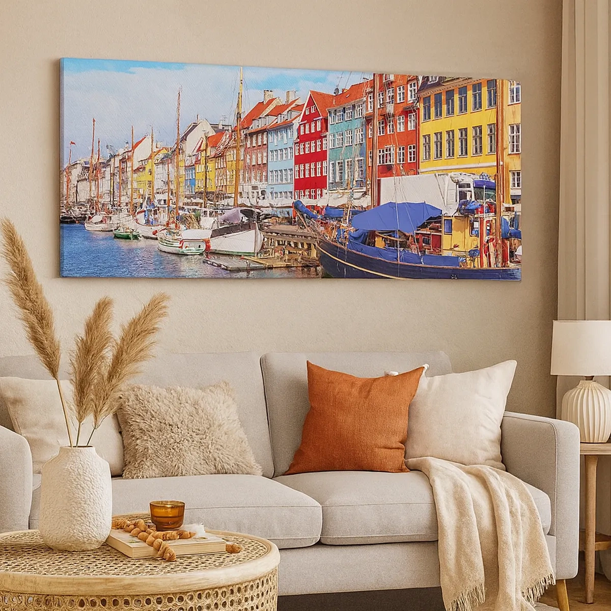 Canvastavla - Bild på duk - Glad kaj - 30x30 cm