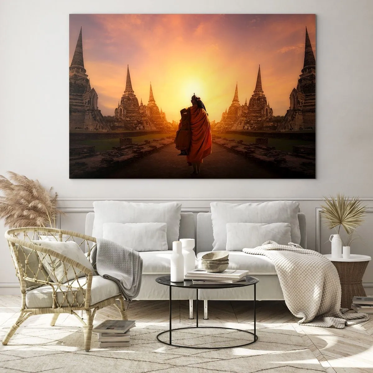 Glastavla - Bild på glas - I lugn genom evigheten - 120x80 cm
