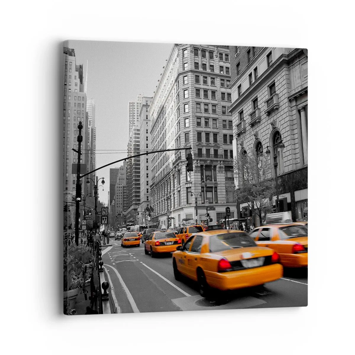 Canvastavla - Bild på duk - Storstadens solar - 40x40 cm