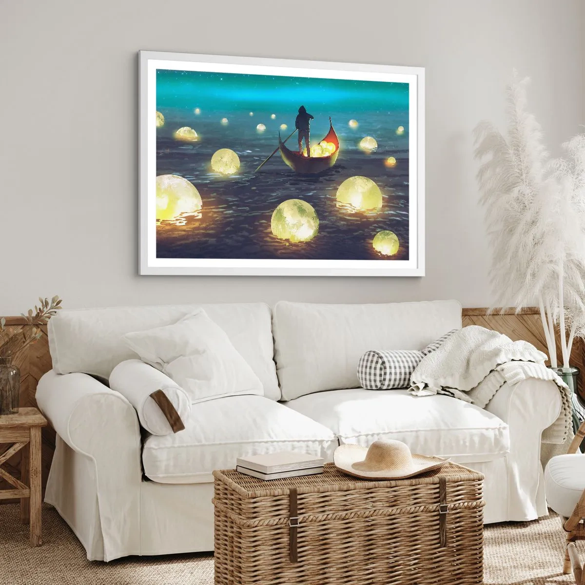 Affisch i vit ram - Saker som filosoferna inte drömt om - 91x61 cm