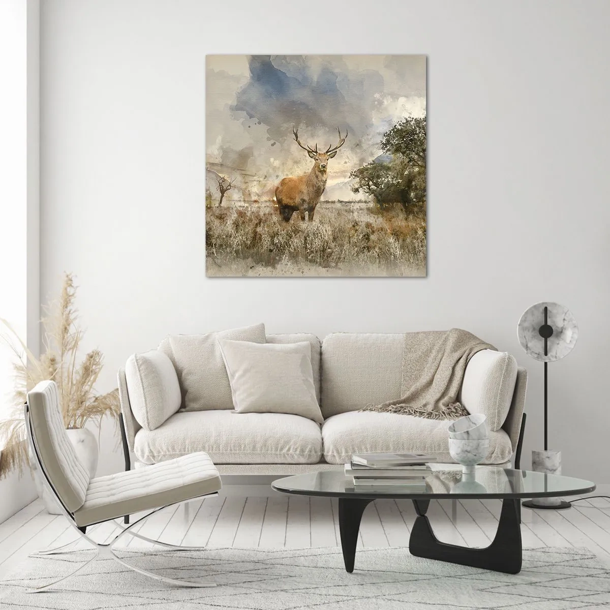 Glastavla - Bild på glas - Värdighet - styrka - dignitet - 70x70 cm