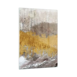 Glastavla - Bild på glas - En gyllene explosion - 50x70 cm