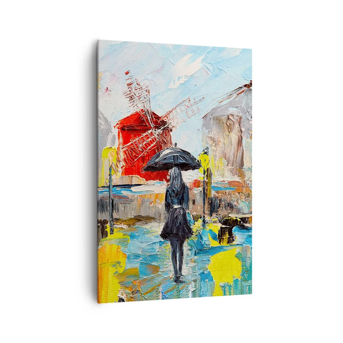 Canvastavla - Bild på duk - Parislegender - 80x120 cm