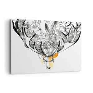 Canvastavla - Bild på duk - Ymnighetshorn - 100x70 cm