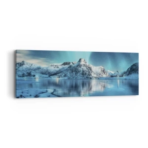 Canvastavla - Bild på duk - Ljusets natt - 90x30 cm