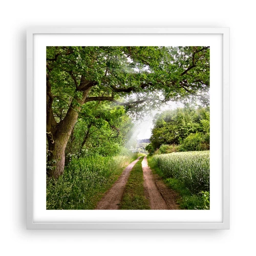 Affisch i vit ram - Et in Arcadia ego - 50x50 cm