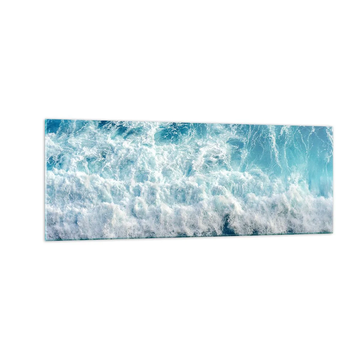 Glastavla - Bild på glas - Glatt och hoppande - 140x50 cm