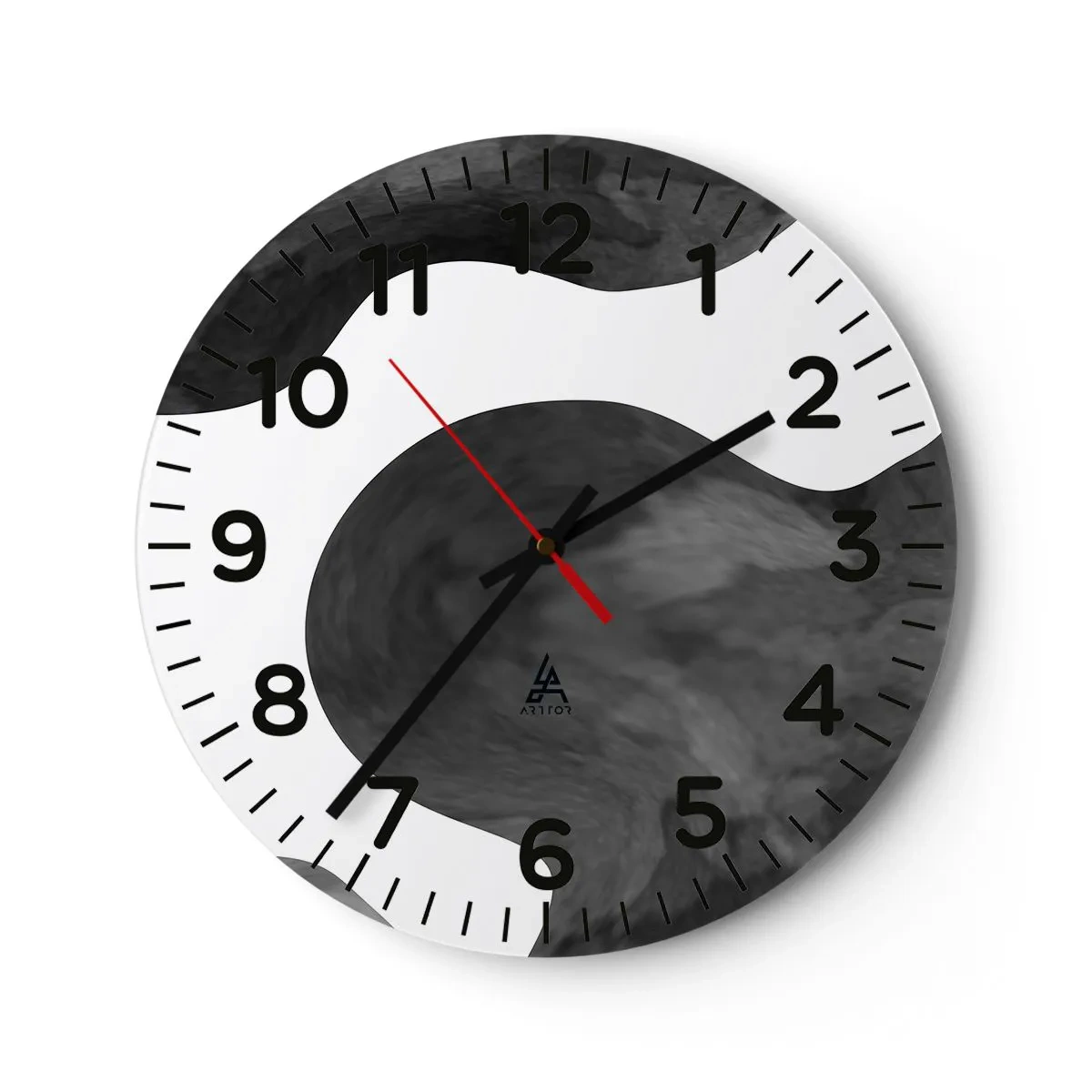 Väggklocka - Klocka på glas - Mjölkvägen - 30x30 cm