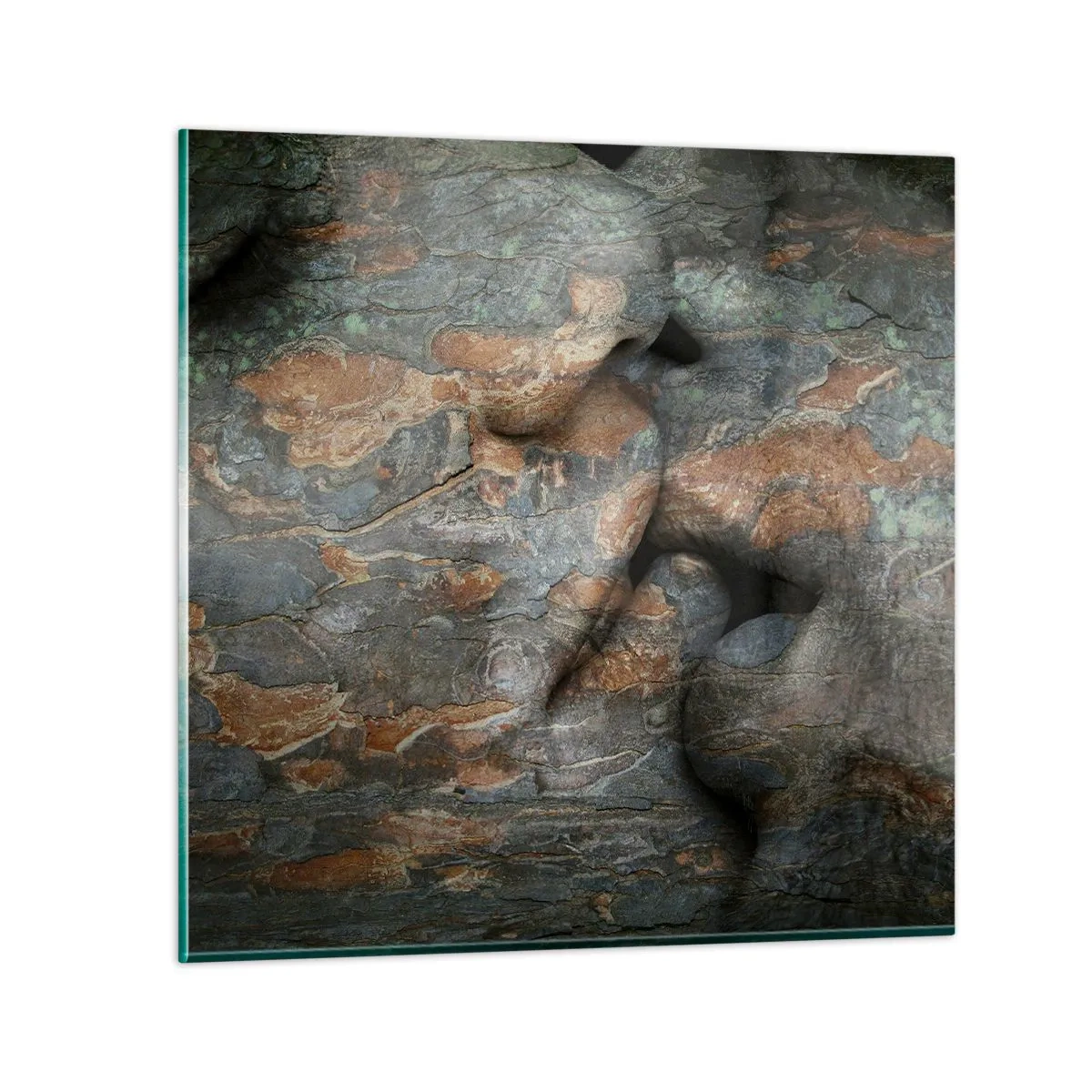 Glastavla - Bild på glas - Alltid tillsammans - 30x30 cm