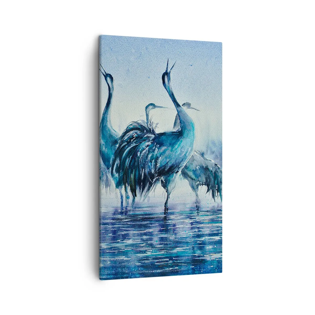 Canvastavla - Bild på duk - Morgonmöte - 45x80 cm