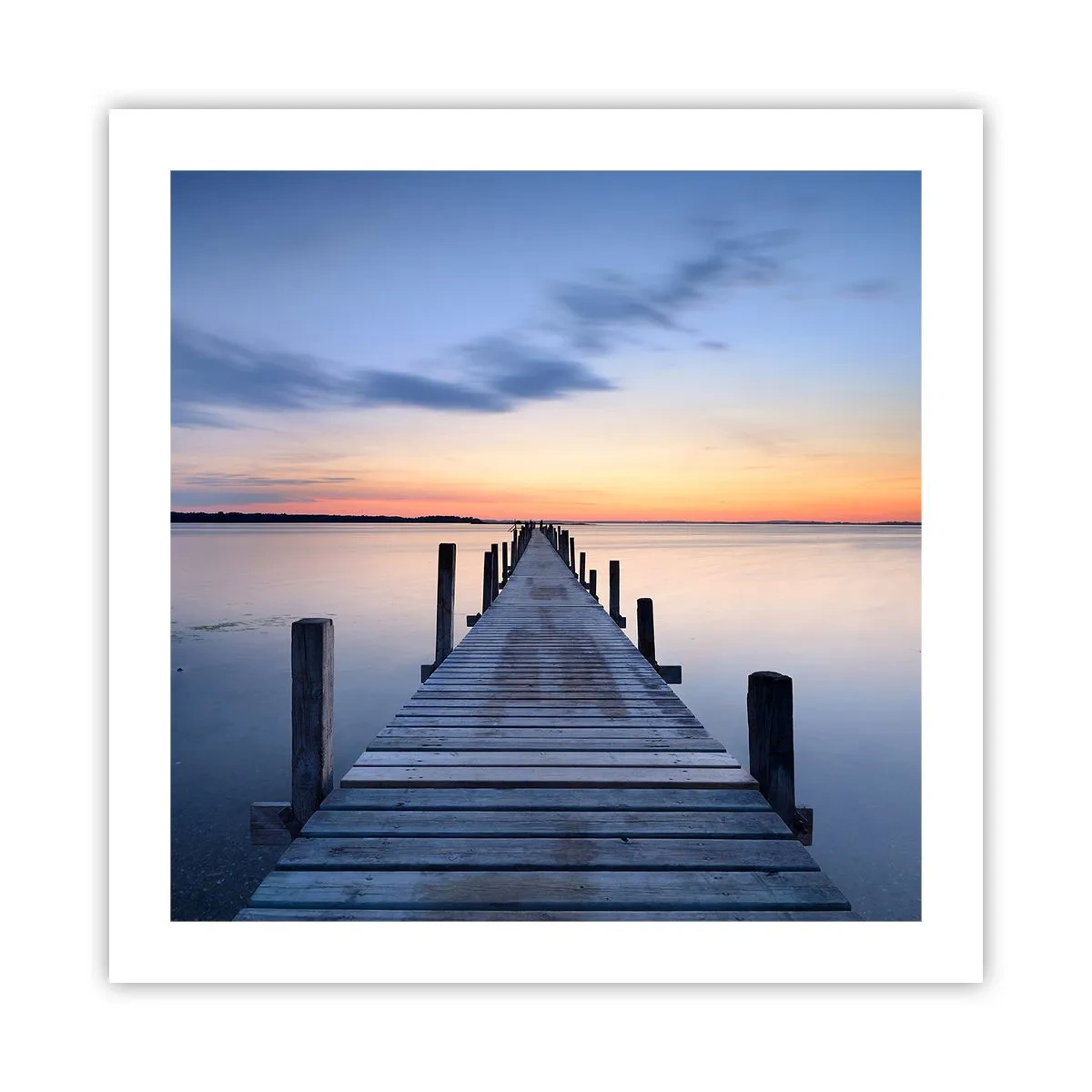 Affisch - Klara solnedgångens ro - 50x50 cm