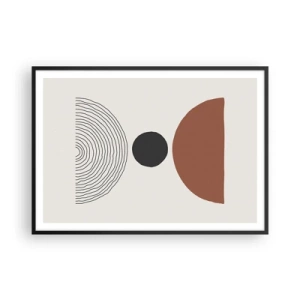 Affisch i svart ram - I fokus - 100x70 cm