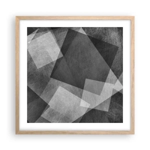 Affisch i ram av ljusek - Den eviga symbolen för hållbarhet och ordning - 50x50 cm