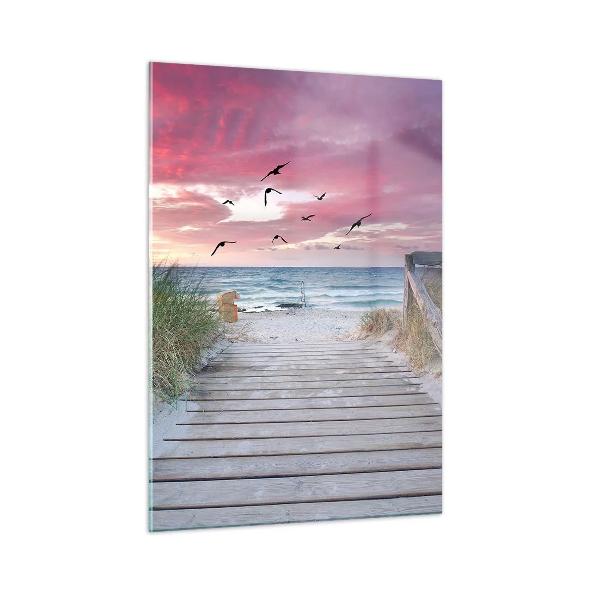 Glastavla - Bild på glas - Östersjöimpression - 50x70 cm