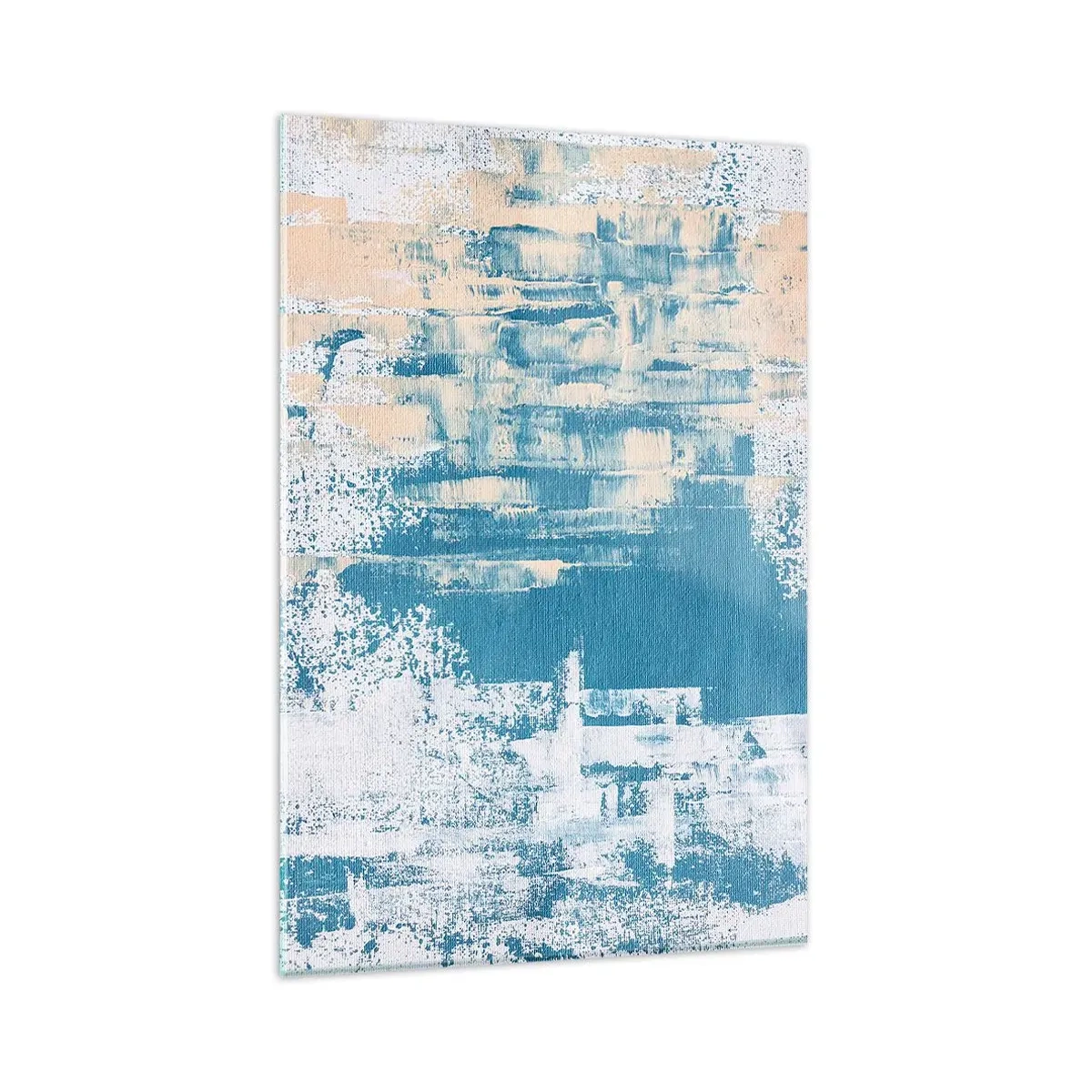 Glastavla - Bild på glas - Genom istapp - 80x120 cm