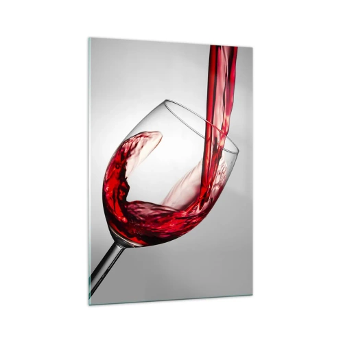 Glastavla - Bild på glas - Färg - rörelse - ljud - 70x100 cm