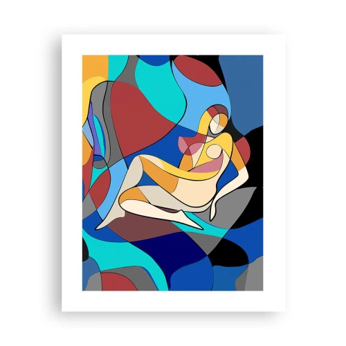 Affisch - Kubistisk nakenbild - 40x50 cm