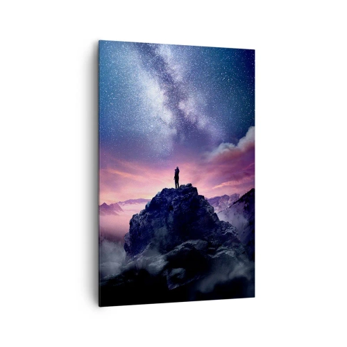 Canvastavla - Bild på duk - Och han kände livet - 80x120 cm