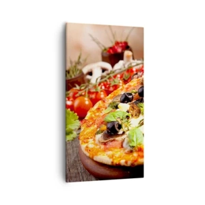 Canvastavla - Bild på duk - Ingredienser ur jorden - 55x100 cm