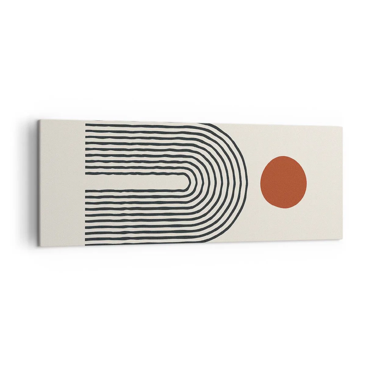 Canvastavla - Bild på duk - Formernas och färgernas magnetism - 140x50 cm