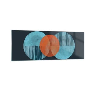 Glastavla - Bild på glas - Symmetrisk komposition - 140x50 cm