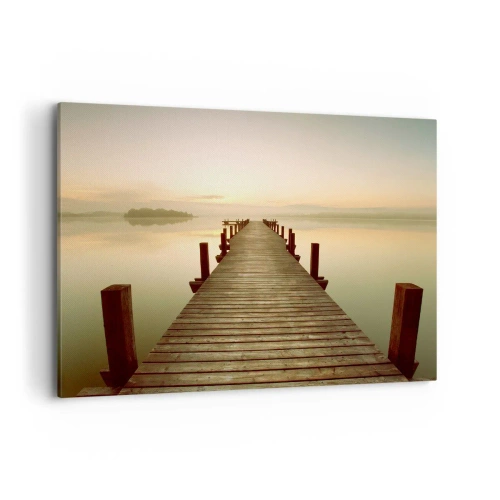 Canvastavla - Bild på duk - Förgryning, gryning, ljus - 100x70 cm