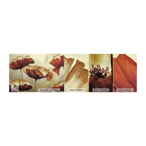 Provbit av självhäftande fototapet Deluxe Sticker - Ängsblommor - Abstraktion, Blomma, Bit - 100x30 cm