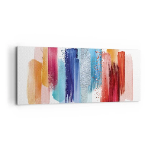 Canvastavla - Bild på duk - Upp och ner  - 100x40 cm