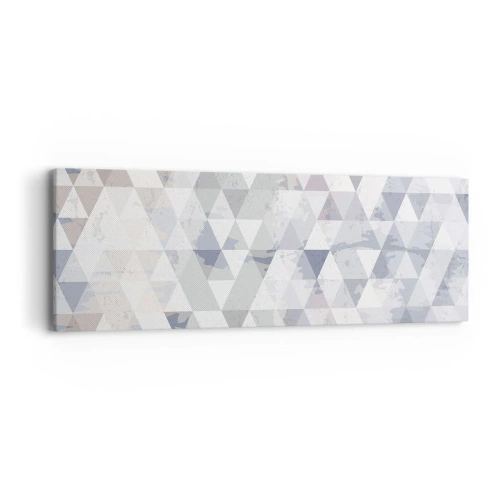 Canvastavla - Bild på duk - Trianglar - 90x30 cm