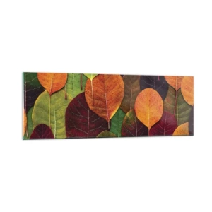 Glastavla - Bild på glas - Höstmosaik - 90x30 cm