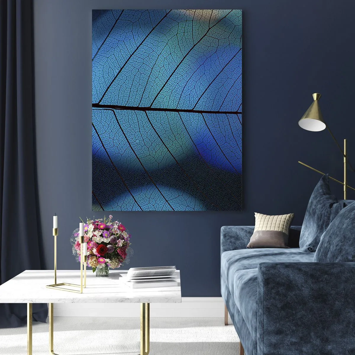 Glastavla - Bild på glas - Invecklad konstruktion - 50x70 cm