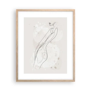 Affisch i ram av ljusek - Blicken går vilse - 40x50 cm