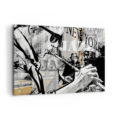 Canvastavla - Bild på duk - I New Yorks rytm - 100x70 cm