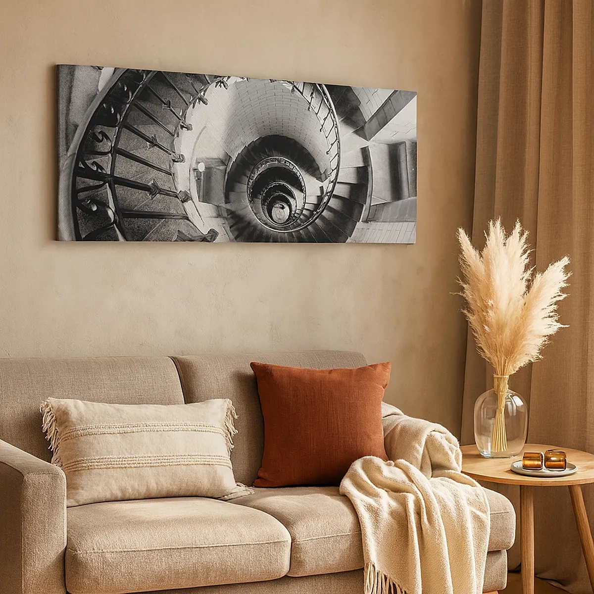 Canvastavla - Bild på duk - Högre och högre - 30x30 cm