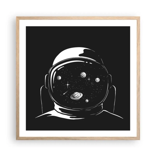 Affisch i ram av ljusek - Fin utsikt - 60x60 cm