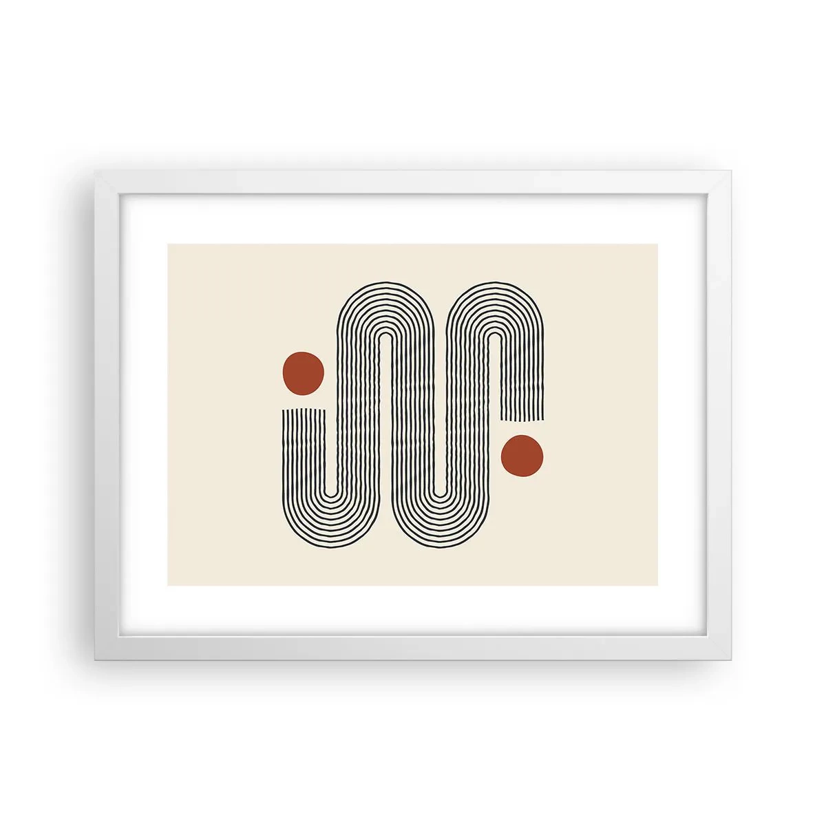 Affisch i vit ram - från början till slutet - 40x30 cm