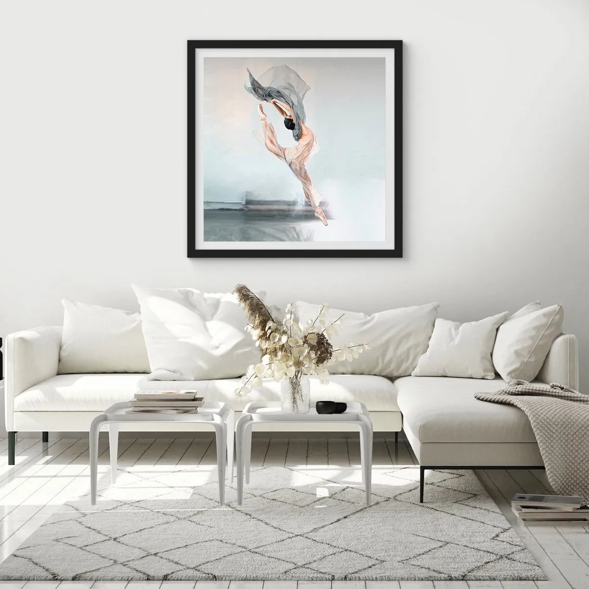 Affisch i svart ram - Dansextas - 40x40 cm
