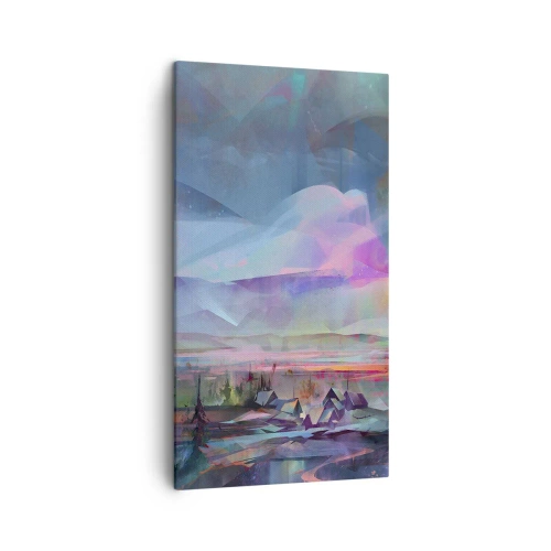Canvastavla - Bild på duk - Under en vänlig himmel - 45x80 cm