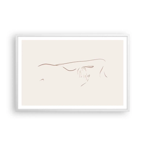 Affisch i vit ram - Begärans form - 91x61 cm