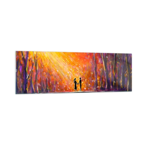Glastavla - Bild på glas - Himlen älskar också dem - 160x50 cm