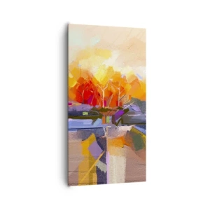 Canvastavla - Bild på duk - Så blev det höst - 65x120 cm