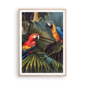 Affisch i ram av ljusek - Romantiken i tropikerna - 70x100 cm