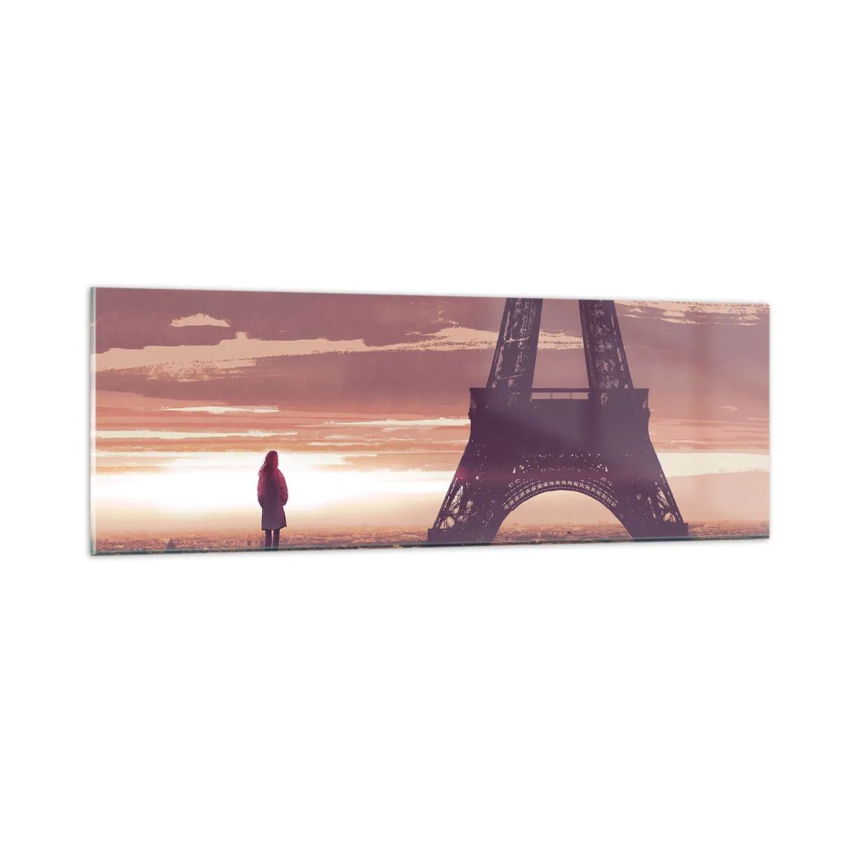 Glastavla - Bild på glas - Bara de två - 90x30 cm