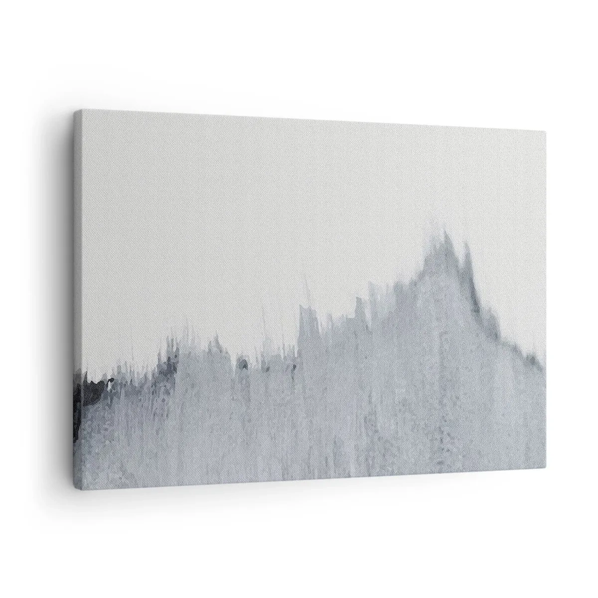 Canvastavla - Bild på duk - Abstrakt grå komposition i minimalistisk stil - 70x50cm - Mystisk skiva - Modern väggdekoration för vardagsrum och sovrum ARTTOR