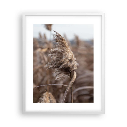 Affisch i vit ram - Dags att flyga bort med vinden - 40x50 cm