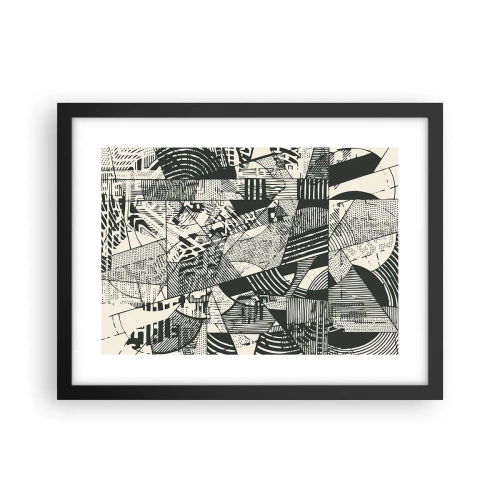 Affisch i svart ram - Nutidens dynamik - 40x30 cm