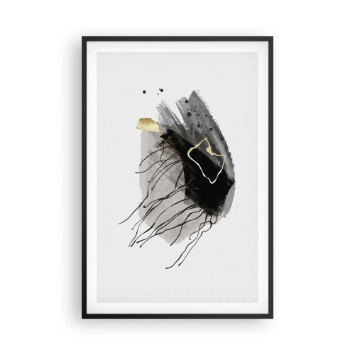 Affisch i svart ram - I svart och guld - 61x91 cm
