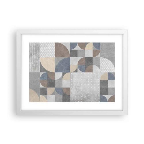 Affisch i vit ram - Keramisk fantasi - 40x30 cm